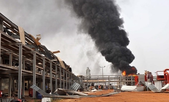 Sudan oil fire min