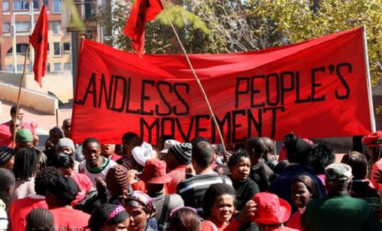 Protest by Abihlali baseMjondolo, South Africa's largest shack-dwellers organisation