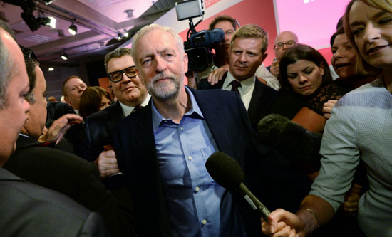 Corbyn with Len McCluskey after leadership victory