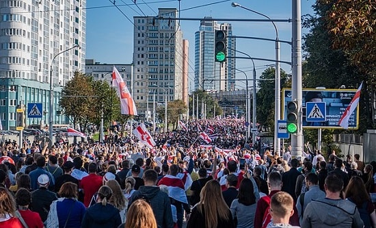 Protest in Minsk, 20 September 2020