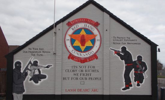 Red Hand Commando mural, Rathcoole