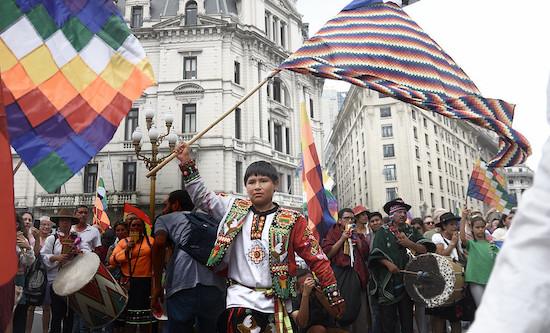 Rally for Evo Morales, Buenos Aires November 2019