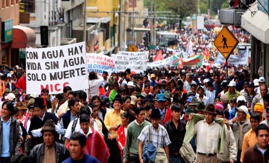 Ecuador protests in 2011