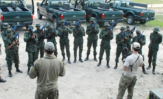 US military training the Guyana Defense Force, 2012