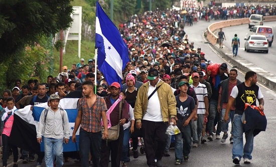 The migrant caravan is made up of people fleeing violence and poverty created by US imperialism