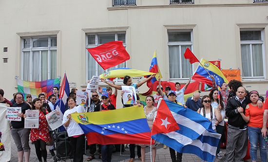RCG in solidarity at the Venezuelan embassy