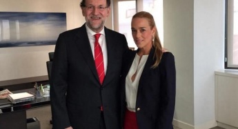 Rajoy meets with Lilian Tintori wife of Leopoldo Lopez