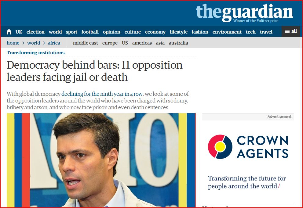 Yet another Guardian attack on Venezuela