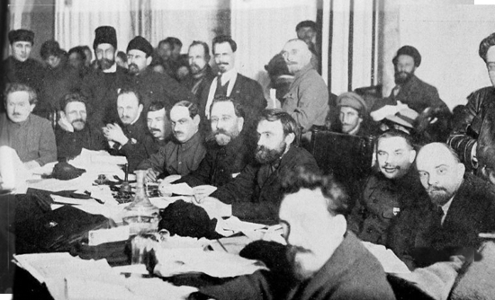 Presidium of the 9th Congress of the Russian Communist Party Bolsheviks