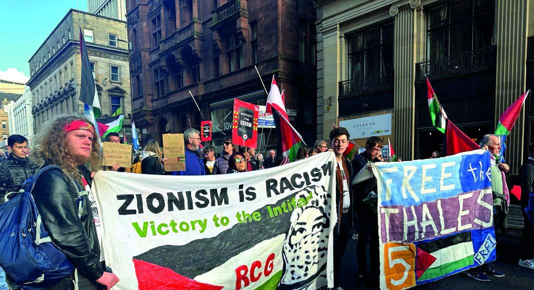March in Glasgow in support of Palestine