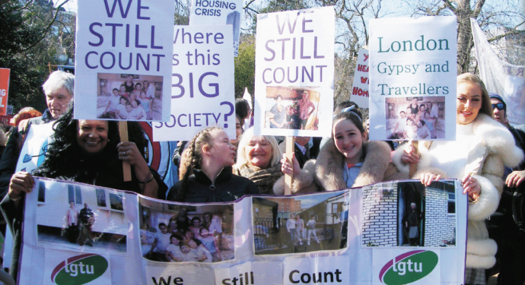 London’s Gypsies and Travellers made a strong statement by joining a major march in London, demanding more homes.