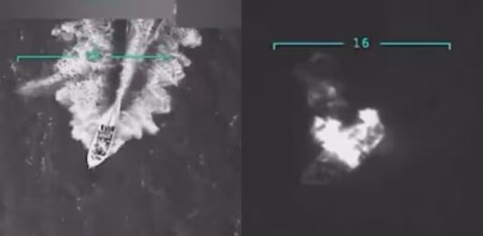 US military images record unprovoked deadly attack on a fishing vessel (photo: X/DODResponse)