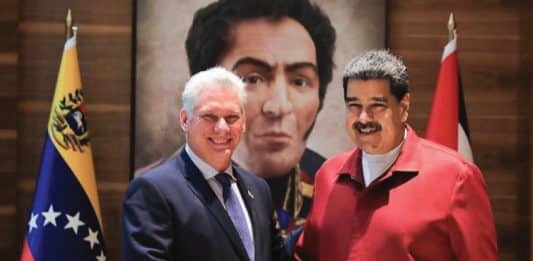 President Diaz Canel alongside President Maduro (Photo: Ministerio de Relaciones Exteriores de Cuba)